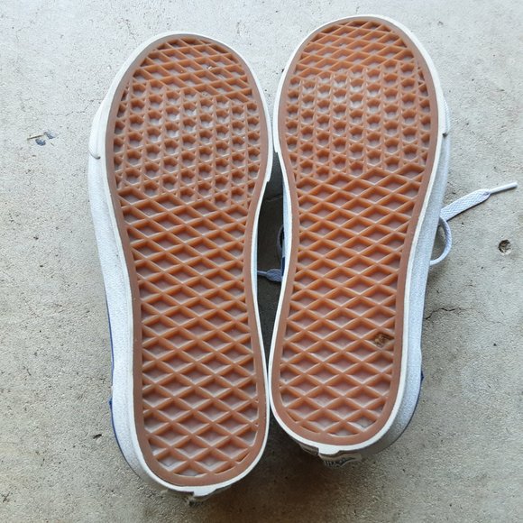 Vans Old Skool Blue Checkerboard Size 8 womens/Size 6.5 mens shoes - Picture 3 of 9